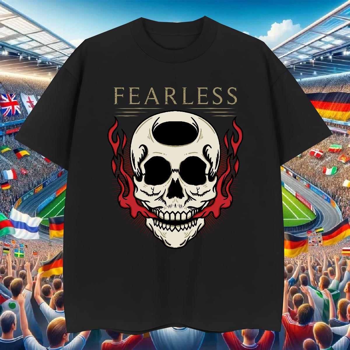 Unisex T Shirt For Man 230g 100% Cotton skull Casual Cartoon Printing L-4XL Breathable Crew Neck Men Clothes T-Shirt Designer Clothings