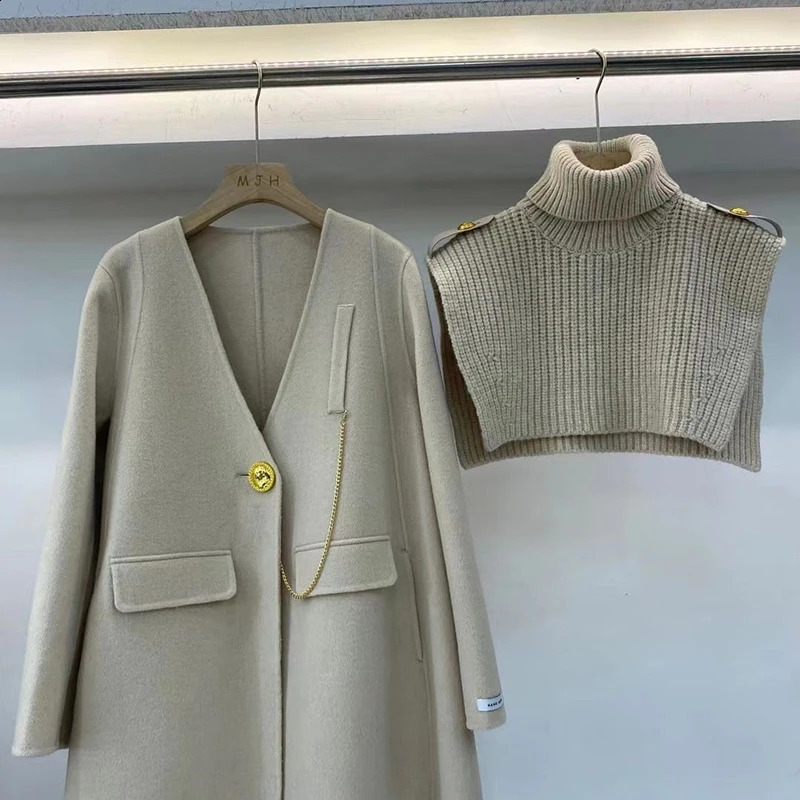 Autumn Winter 2024 Womens Jacket French Vintage Little perfume Jacket Womens Loose Coat Fashion Coat 240824