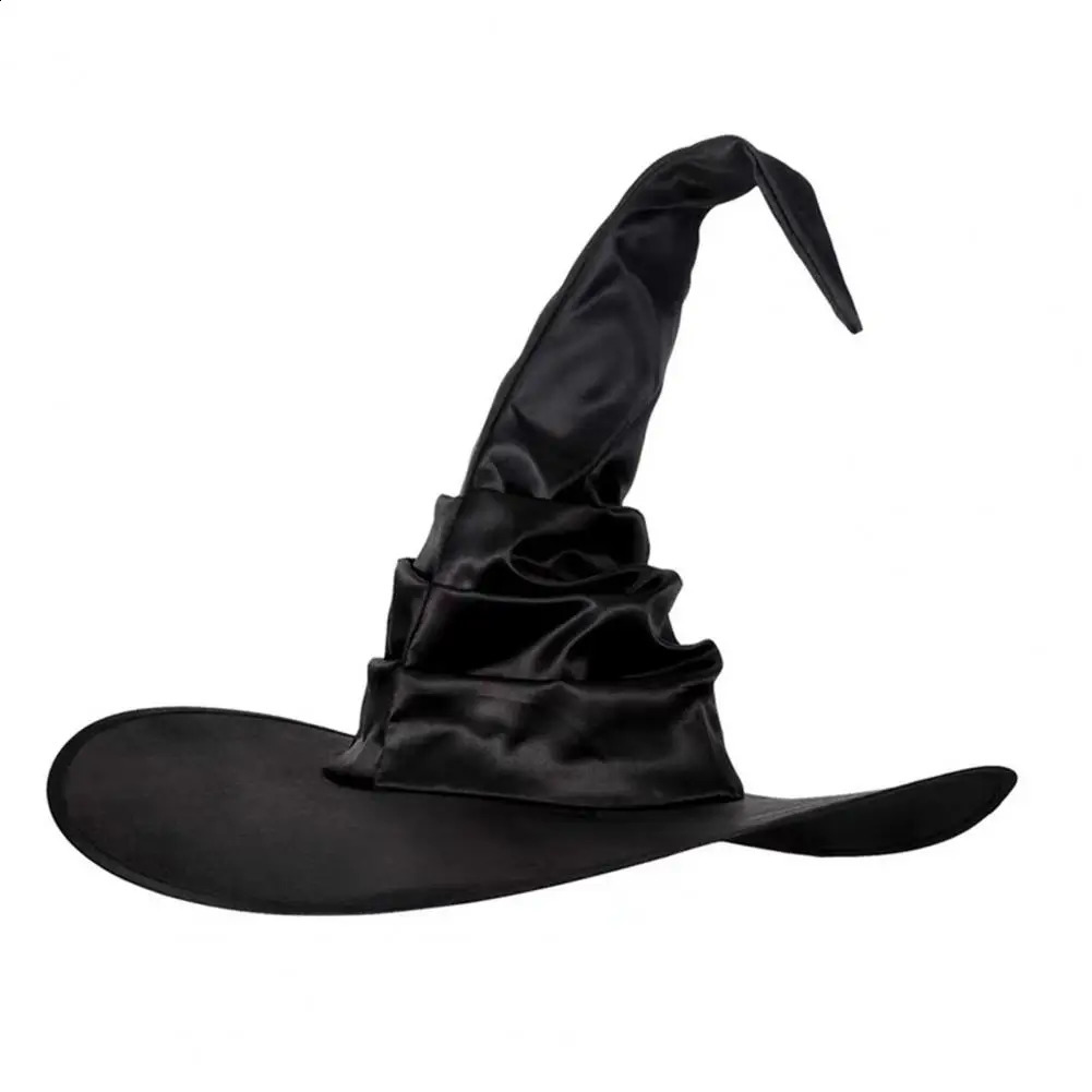 Classic Black Witch Hat Durable Reusable Witch Hat Stylish Halloween Witch Hat for Masquerade Party Cosplay Wide Brimmed Black 240823