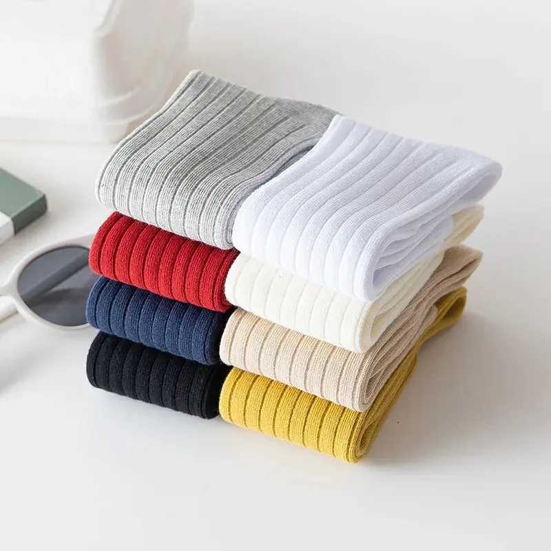 3Pairs/Lot Baby Knee High Socks Kids Girls Boys Soft Cotton Long Sock Cute Spanish Stripe Solid Children Socken For 0-8Years CL240824
