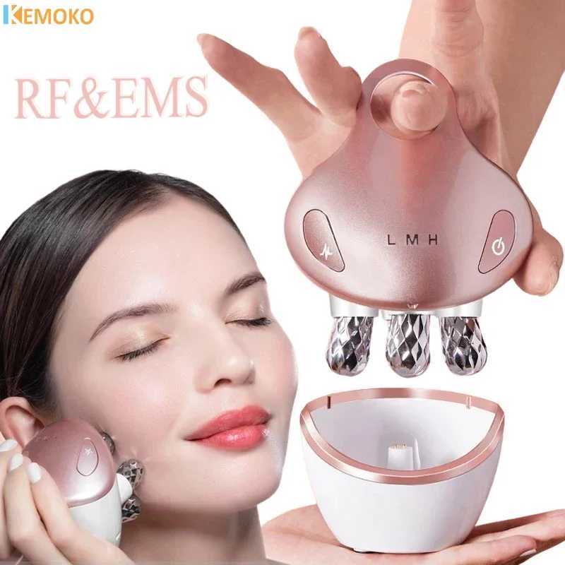 HIFU 4D Head Massage 5 in 1 Facial Massager EMS Home Use Facial Device Promote Face Cream Absorption 5 Light Color Modes CL240824