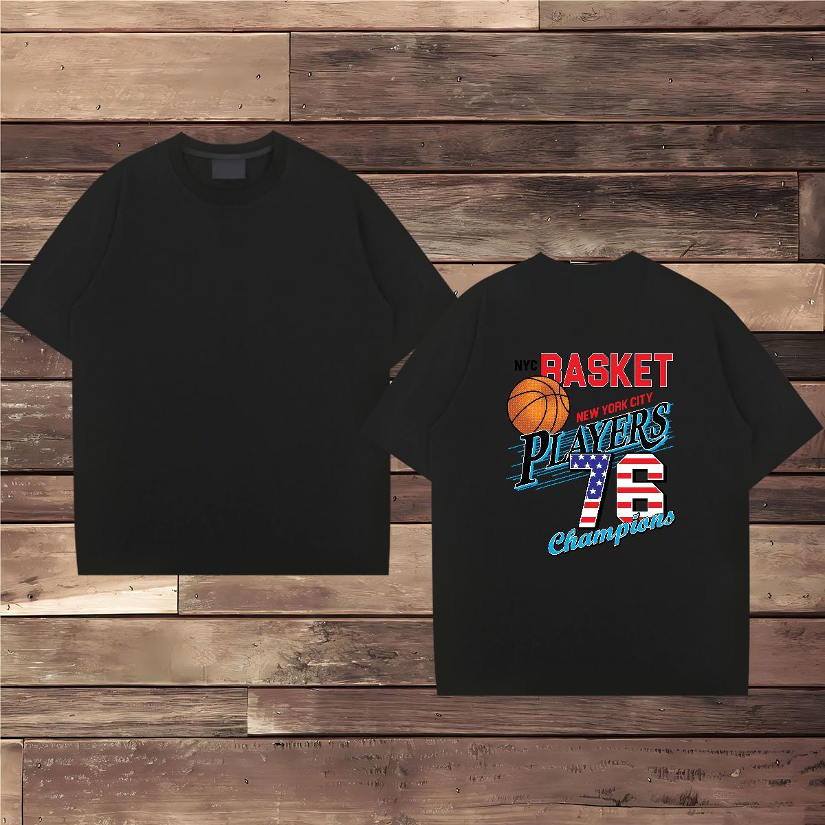 Brand Mens T Shirts 230g 100% Cotton letter Summer Casual Black White Breathable Soft Men Tops Tees Casual New Tshirts