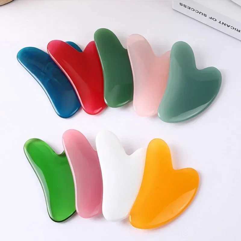 1 Piece of Facial Natural Jade Scraping Board Neck Arm Massage SPA for Women or Men Beauty Skin Care Health Tools CL240824