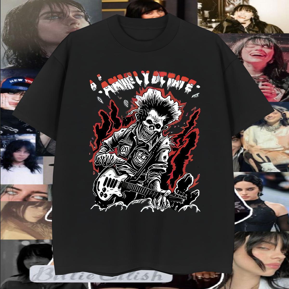 Cool Design T-Shirts for Men 100% Cotton 230g skull Street wear Hip Hop Black Oversized Breathable Crew Neck Tshirt for Man Woman New Designer Wear