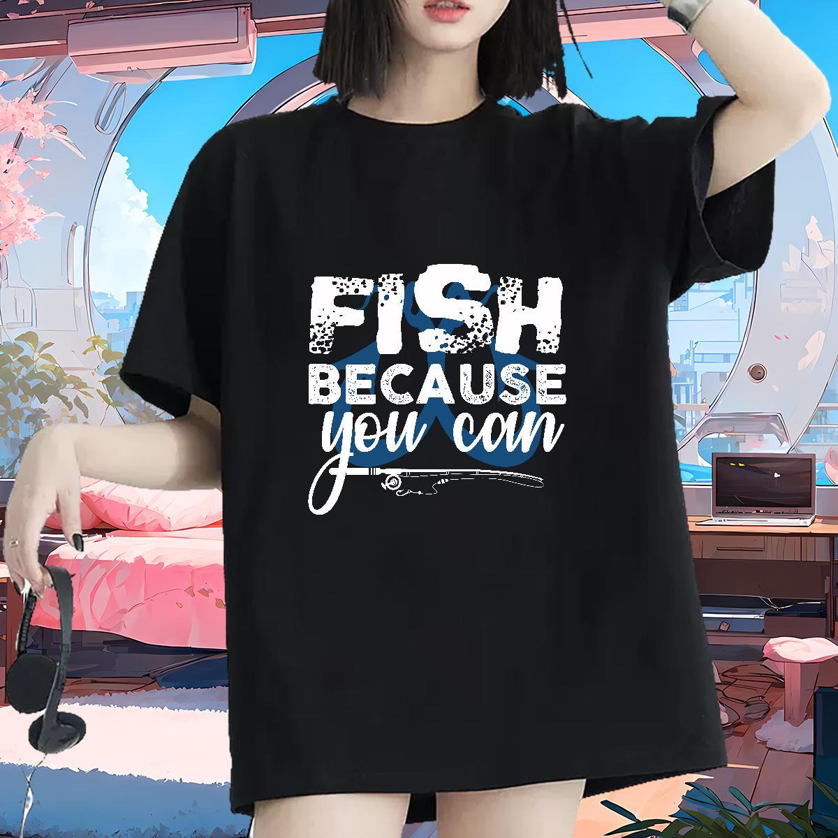 Soft Women Tshirts 230g Pure Cotton fish Hip Hop T-Shirts for Women Breathable Soft White Plus Size Clothings