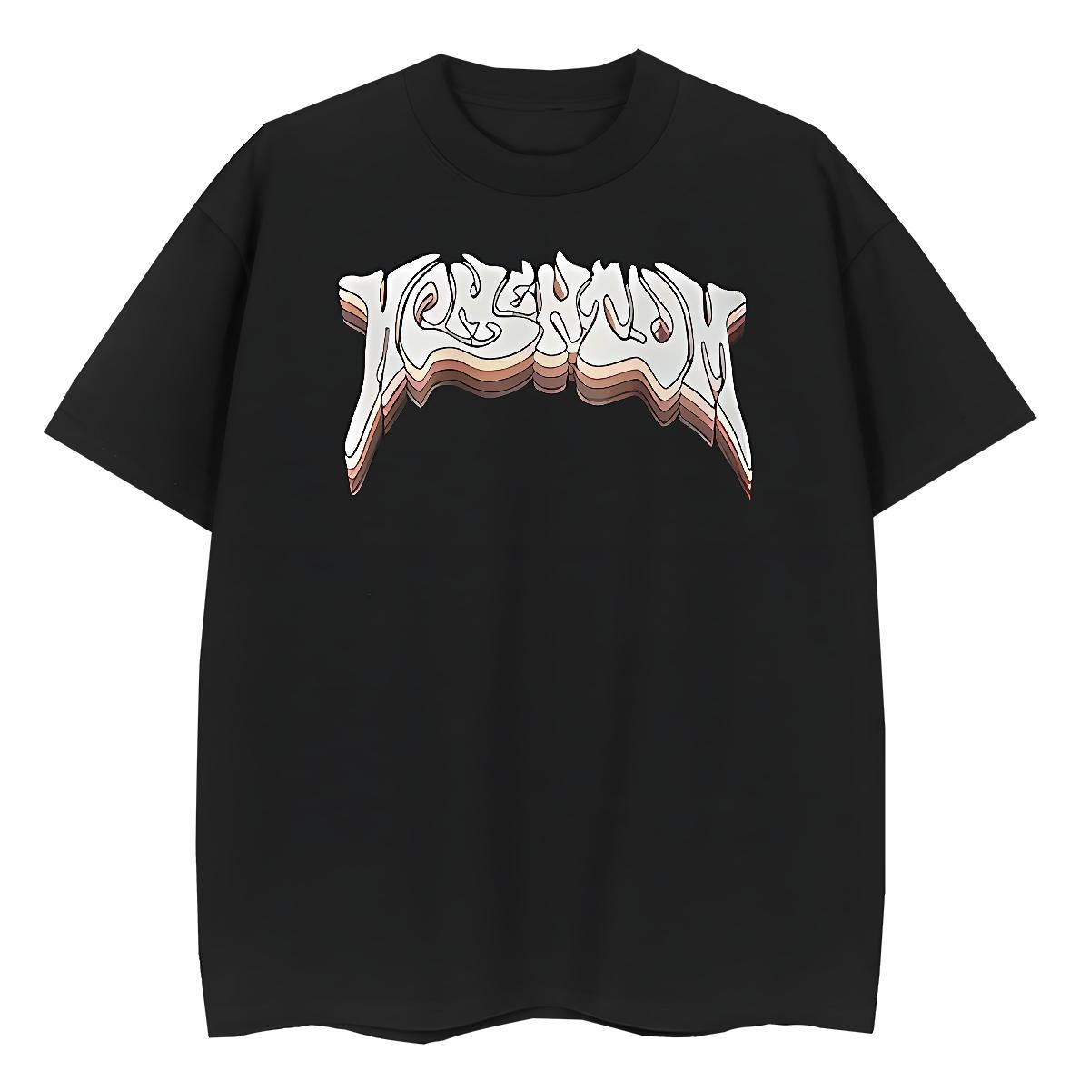 High quality Women Tshirts 230g Cotton letter Street Casual T-Shirts Breathable Custom Print Plus Size Tees Shirts