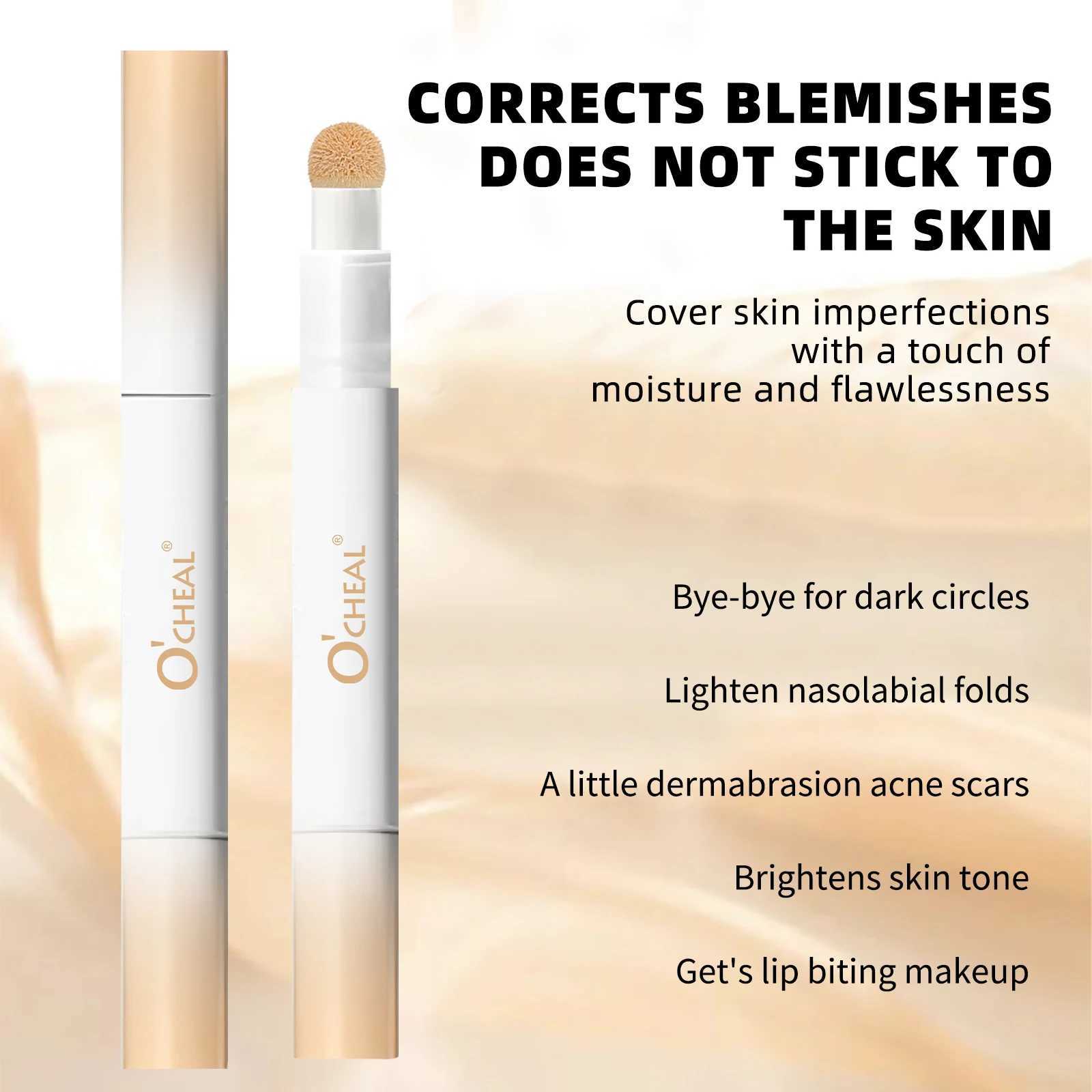 Ocheal 3 Color Face Foundation Concealer Pen Long Lasting Waterproof Corrector Contour Concealer Stick Cosmetic MakeupXJ250618