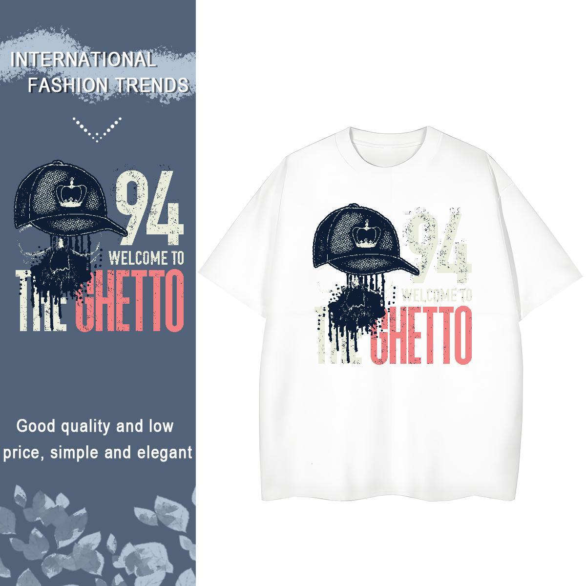 Comfortable Couples T Shirts 100% Cotton 230g letter Hip Hop Street Woman T Shirts Breathable Soft Skull Tee Shirt