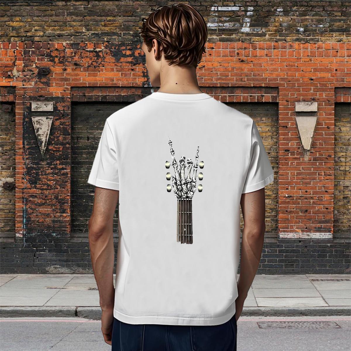 Soft Man T Shirts 230g Pure Cotton skull Daily Wear Floral Print Crew Neck Breathable Couples T Shirts Fashion Designer Tee Shirt