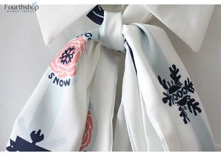 Women's Jumpsuits Rompers 2023 Fashion Tie Flowers Elegant Bodysuits Women Business Work Uniforms Blouses Tops Formal Shirts Office Lady Rompers 