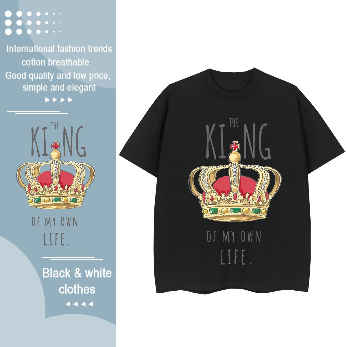 Comfortable Womens Tshirts 230g 100% Cotton letter Daily Outfit T Shirts Women Round Neck Short Sleeve Customized Tees Shirts