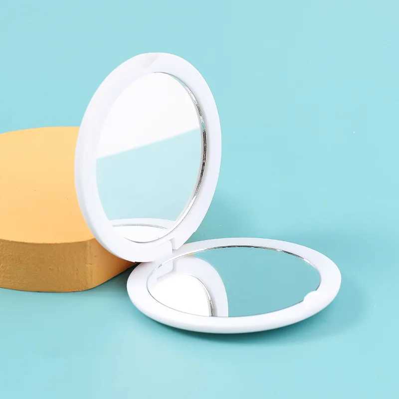 1pc Portable Round Pocket Folding Makeup Mirrors for Girls Women Mini Pocket Vanity Mirror Styling Wholesale 4 ColorsXJ241213