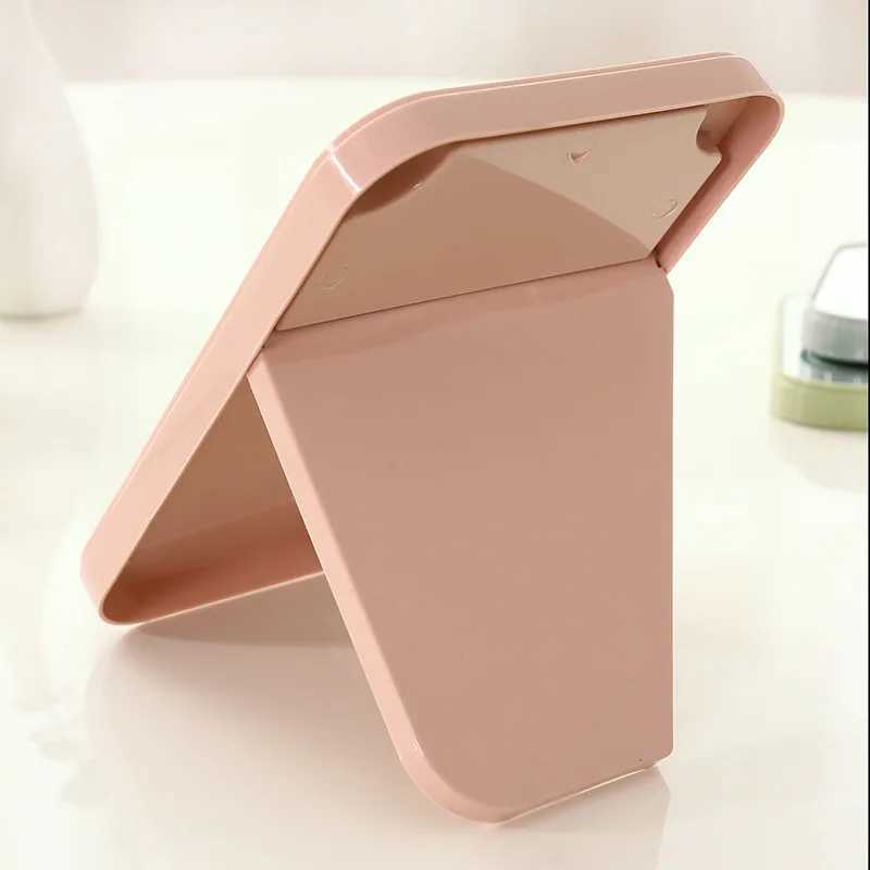 Small Folding Makeup Mirror Portable Makeup Mirror Small Mirror Wholesale Square Mirrors Student Dormitory Desktop Small MirrorXJ241213