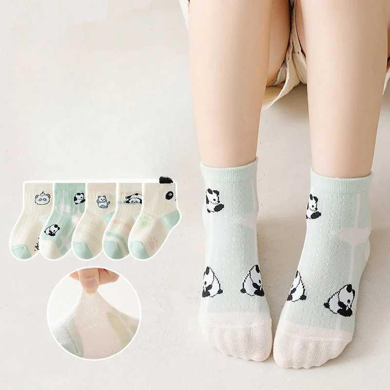 10 Pairs Childrens Socks Summer Girls Socks Breathable Sweat-absorbent Middle Tube Socks Boys Socks CL240824