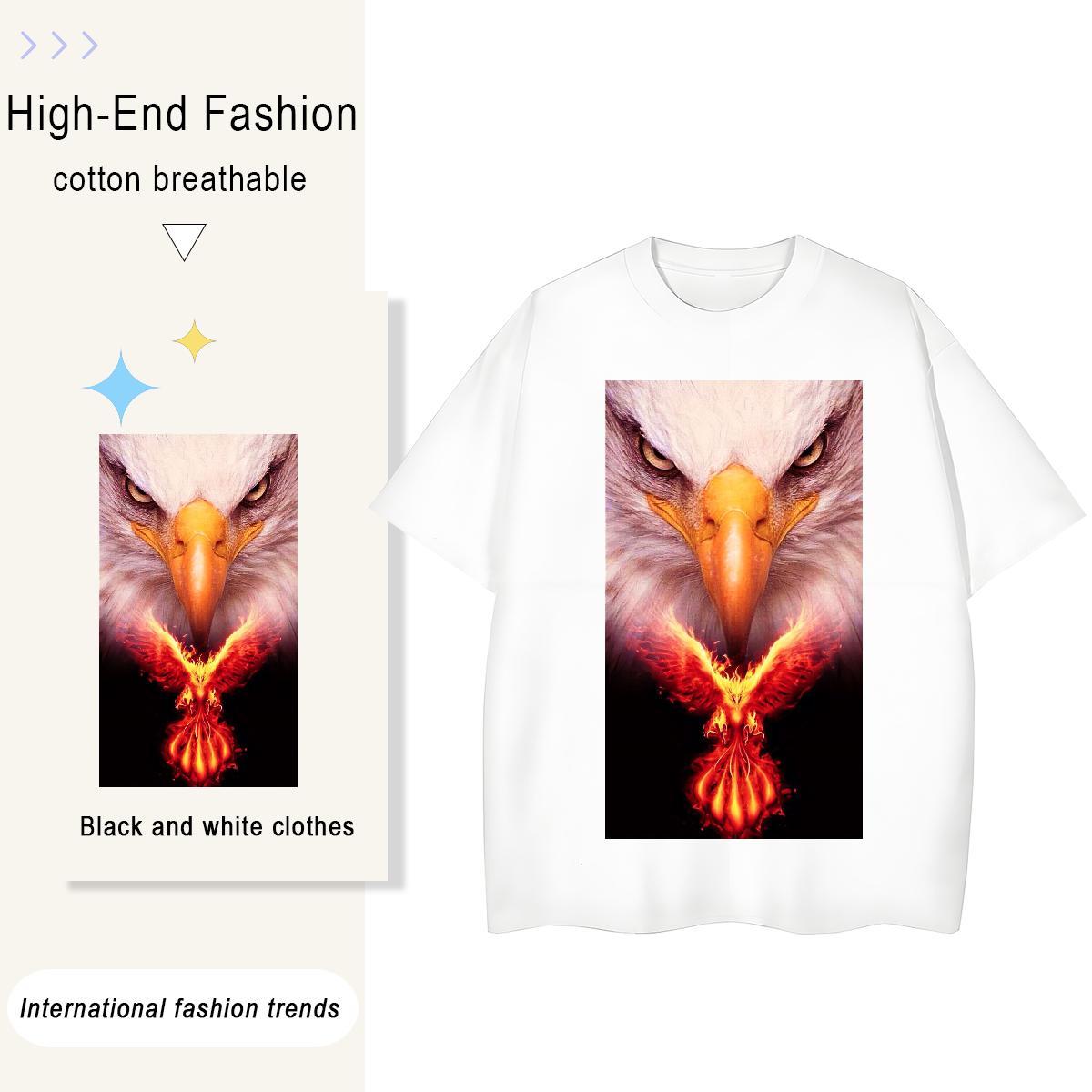 DIY Customized Men Clothes T-Shirt cool Street 230g 100% Cotton Tops Shirt Round Neck Short Sleeve Cool T Shirts Men DIY Printed