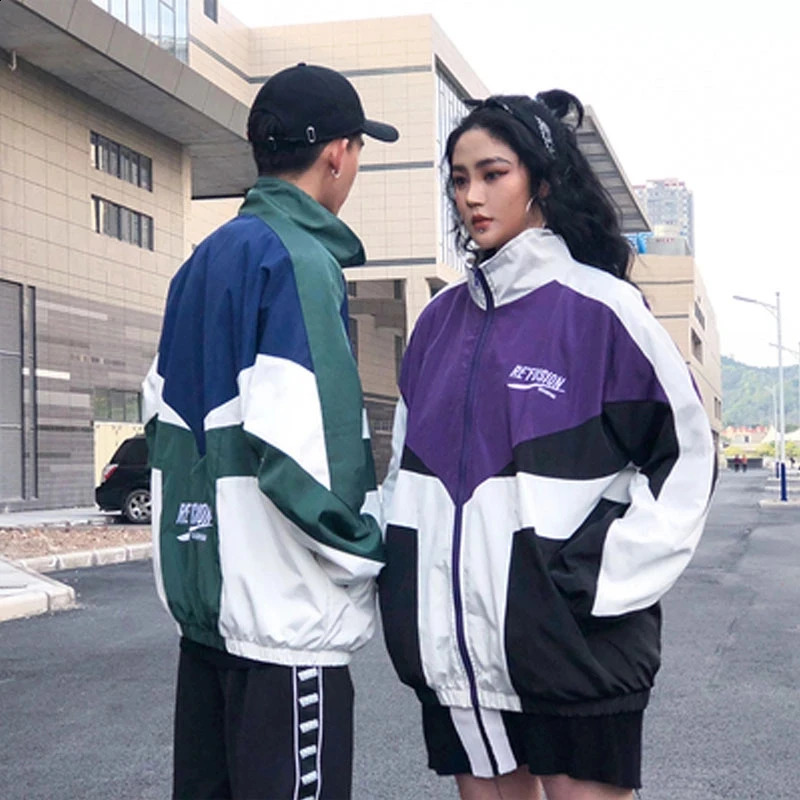 Spring and summer college style jacket mens letter embroidery bomber casual street loose patch work womens 240824