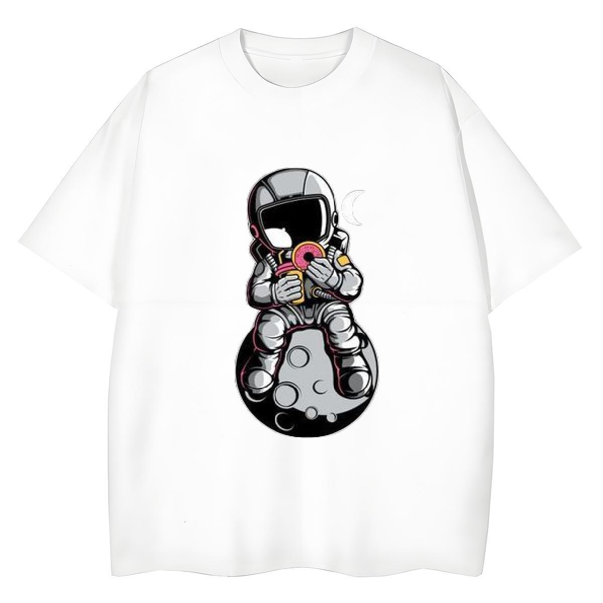 Comfortable Unisex Tshirts 230g Pure Cotton universe Hip Hop T shirt Breathable Short Sleeve DIY Anime Printed Clothes Shirt