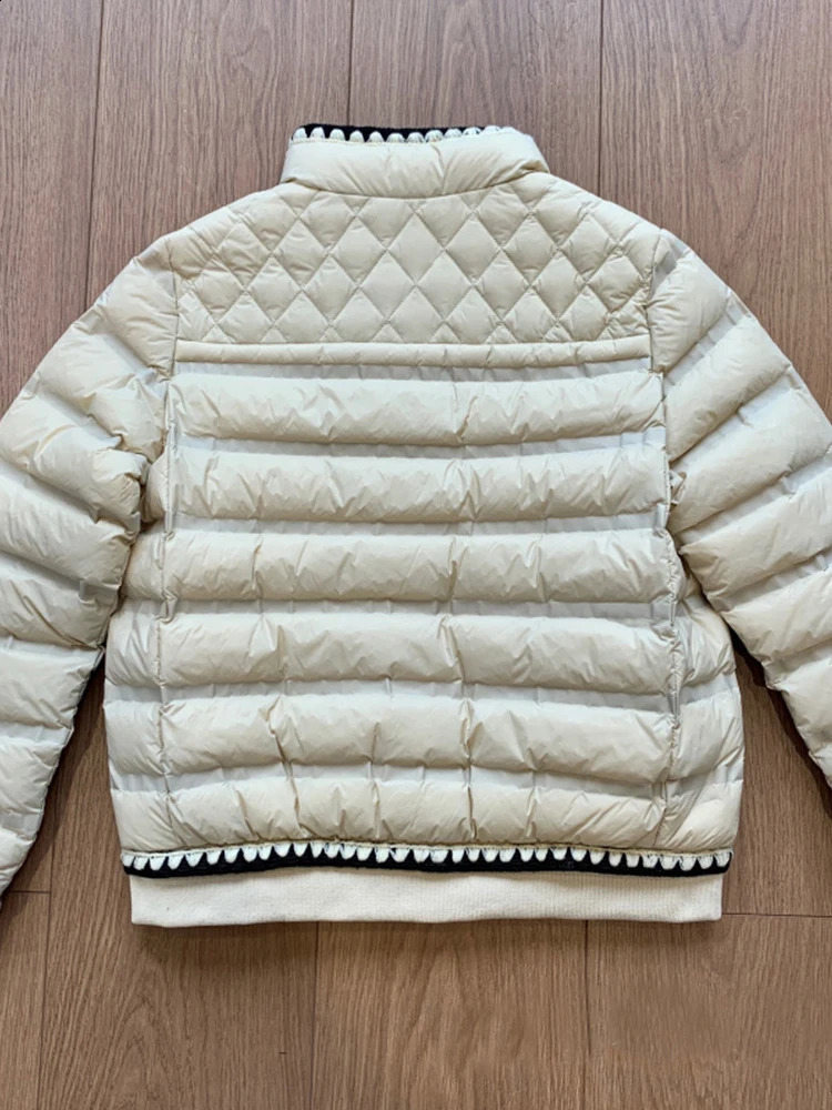 FTLZZ Winter Womens 90% White Duck Down Jacket Stand up Collar Zipper Lace Solid Thick Warm Ice Cream Coat 240823