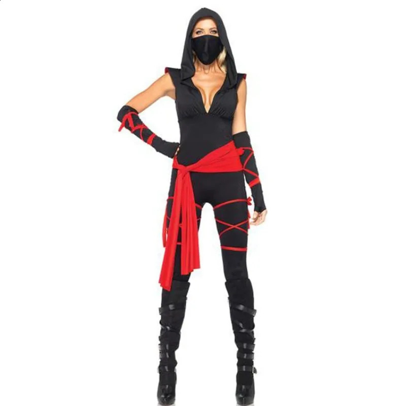 European and American Halloween Womens Costume Role Playing Japanese Ninja Game Uniform w240824
