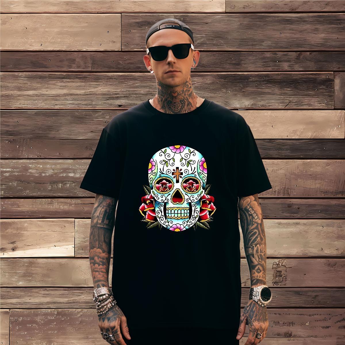 Comfortable T-Shirts for Men 230g 100% Cotton monster Casual Daily Wear Asian Size Short Sleeve Soft Couples T Shirts Custom Tops