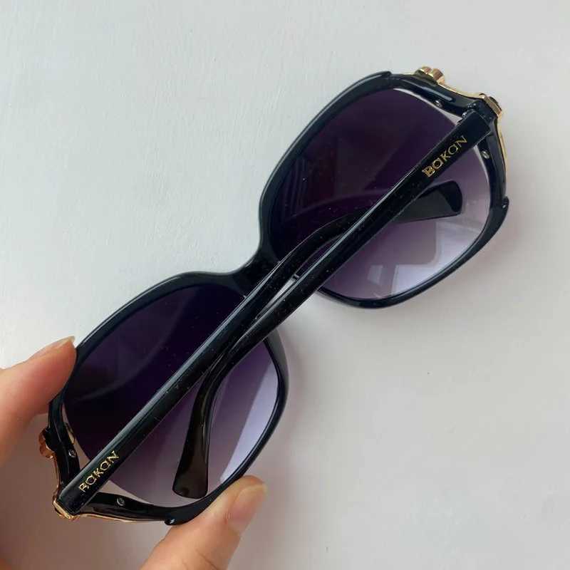 Fashion Anti-UV Spectacles Camellia Design Sun Glasses Oversize Frame Eyeglasses Ornamental Adumbral Women Sunglasses Y240824