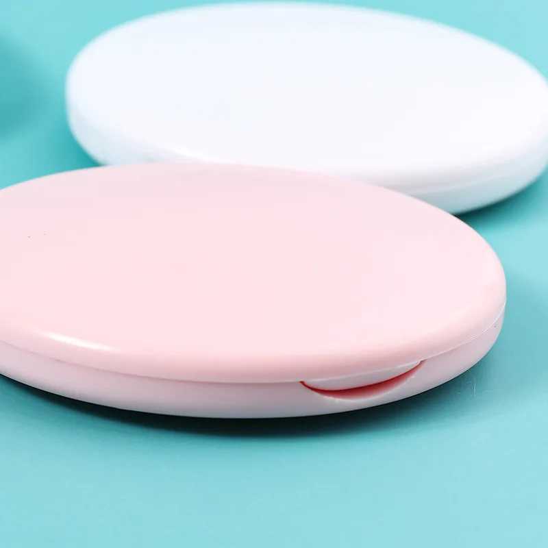 1pc Portable Round Pocket Folding Makeup Mirrors for Girls Women Mini Pocket Vanity Mirror Styling Wholesale 4 ColorsXJ241213