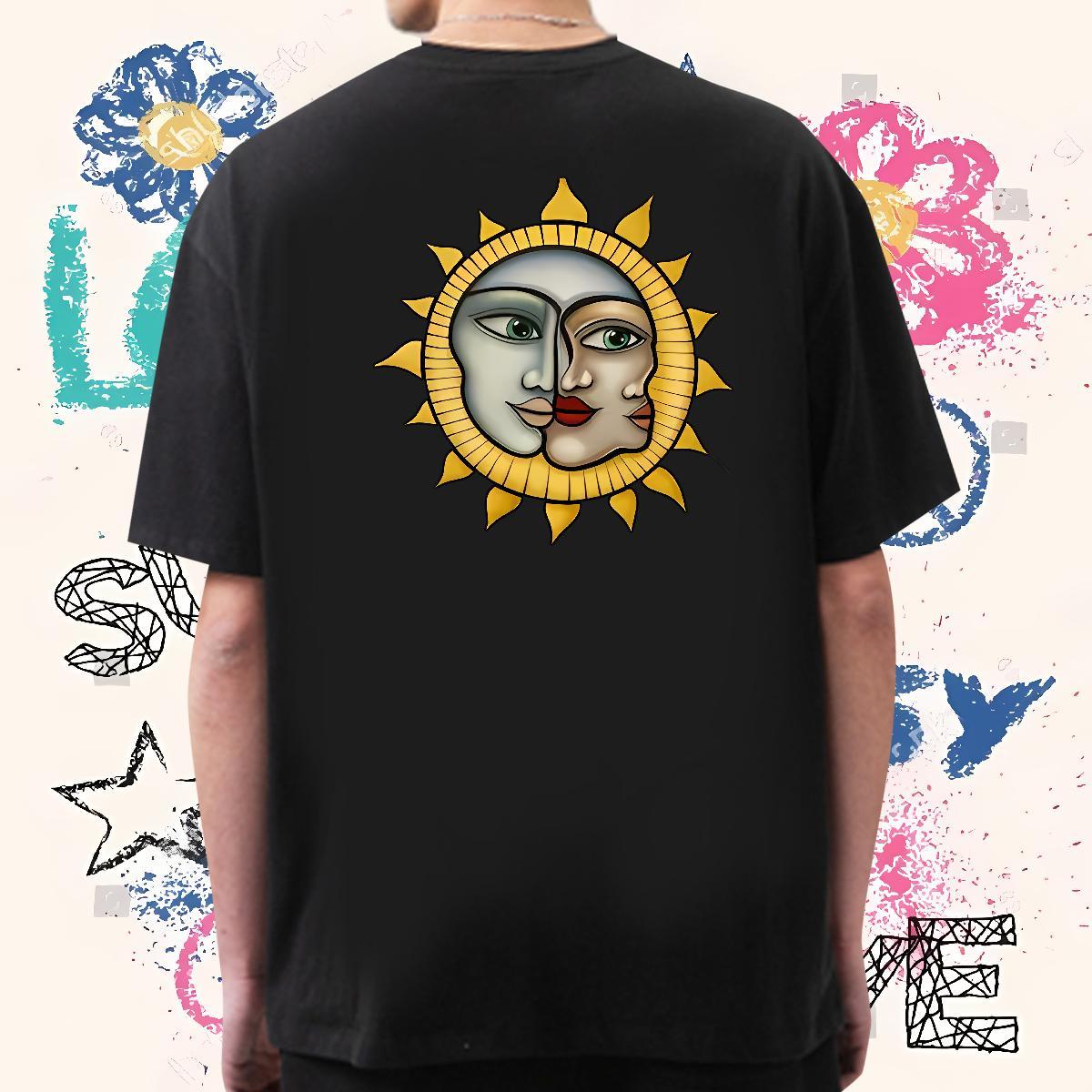 Free Shipping T-Shirts 230g Pure Cotton portrait Beach Oversized 3XL 4XL Short Sleeve Soft Men Tshirts Fashion Casual Tops