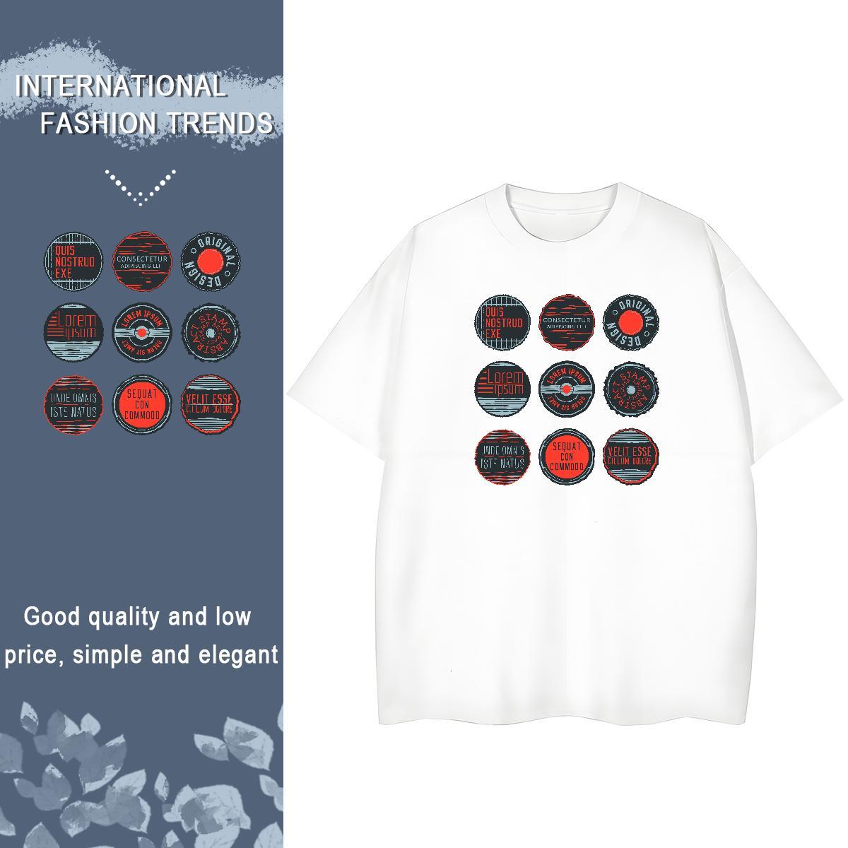 Soft Tshirt for Man Woman 100% Cotton 230g letter Sports Casual T-Shirts Short Sleeve O-Neck Plus Size Custom Wear