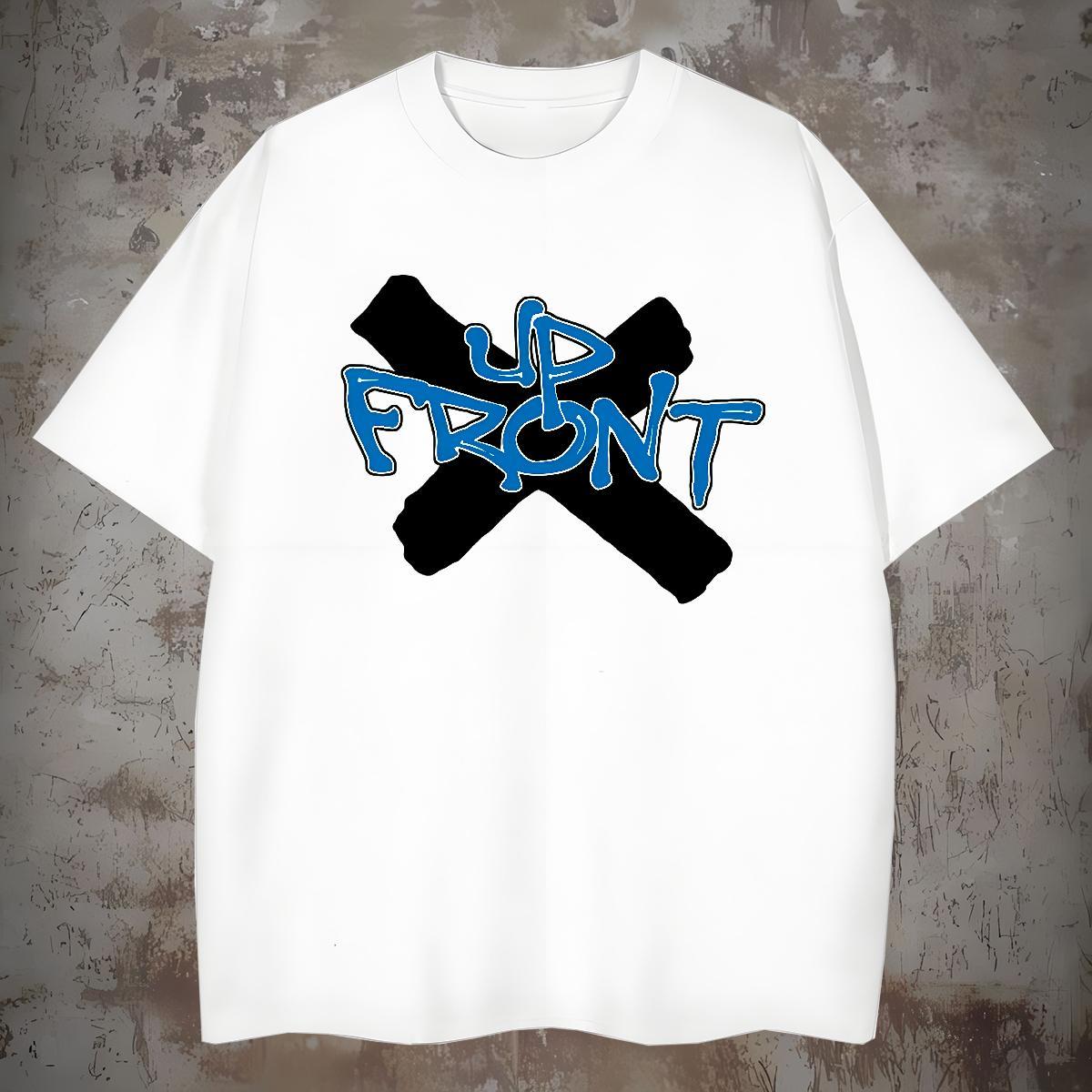 Loose Fit T Shirts Men 230g Pure Cotton letter Sports Casual Custom Big Size Breathable Short Sleeve Men Clothes T-Shirt Brand Tshirts