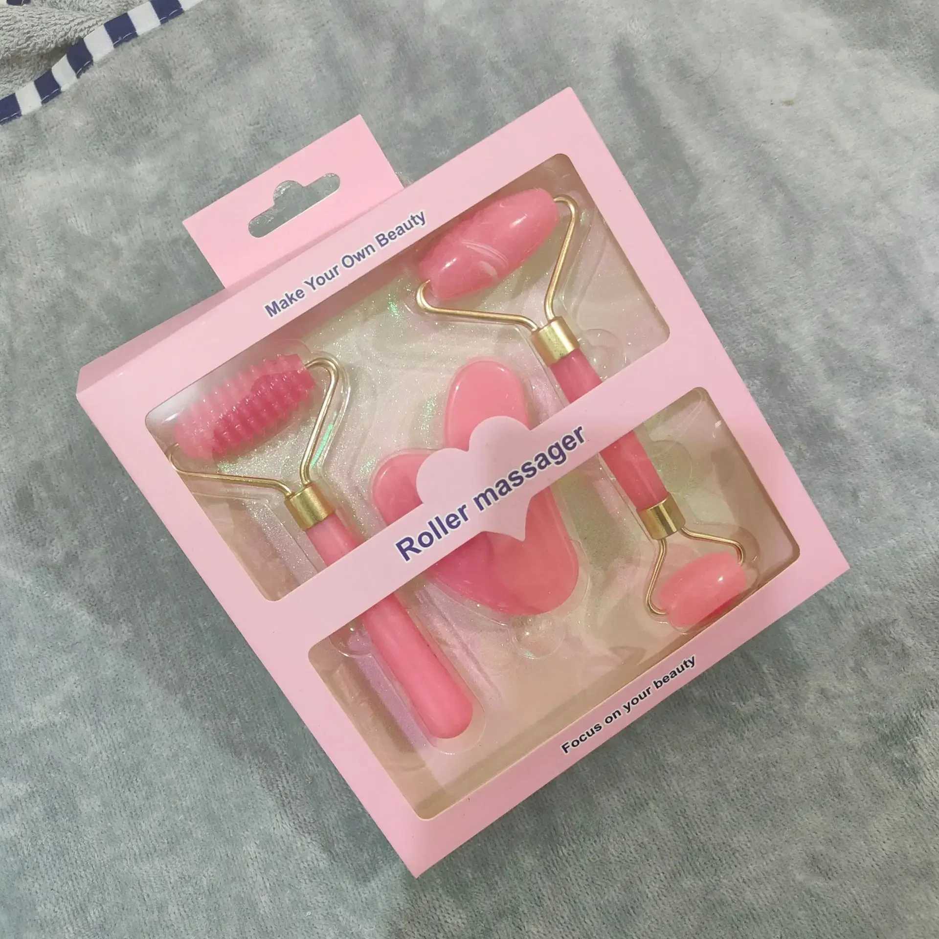 3pcs Set Resin Roller Massager for Face Body Gua Sha Face Care Beauty Health Massage Tool Roller Facial Massager Not Jade Stone CL240824