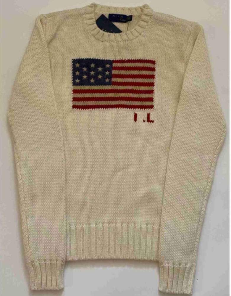 2024 US Flag Knitted Sweater For Women - Cozy Cotton Pullover In Winter Fashion Crew-neck Clothes Fashionable clothes High Quality PTY