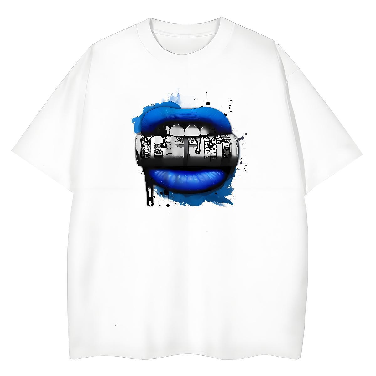 High Quality T-Shirts 230g 100% Cotton mouse Street DIY Anime Round Neck Short Sleeve Men Tops Tees Fashion New Polos