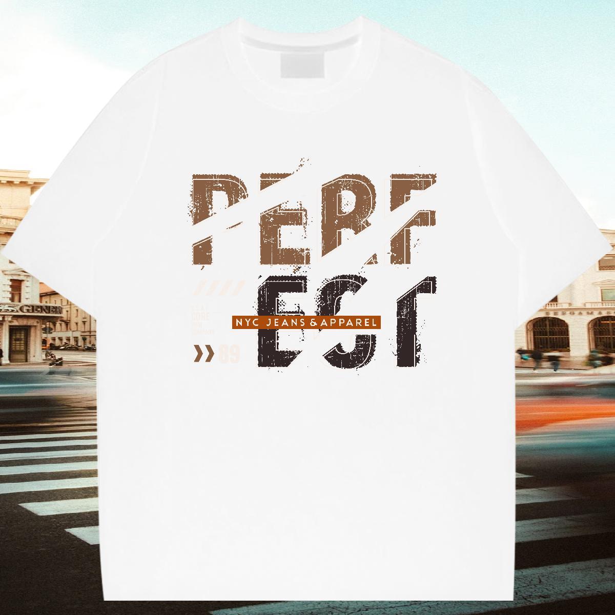 Cool Man T Shirts 100% Cotton 230g letter Casual Beach Anime Short Sleeve O-Neck Men Tops Tees Fashion New Top Tees