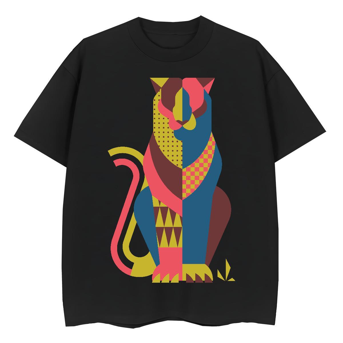 Fashion Tshirts cat Daily Outfit 100% Cotton 230g Wear O-Neck Short Sleeve Soft Mens T Shirts Custom Print Plus Size