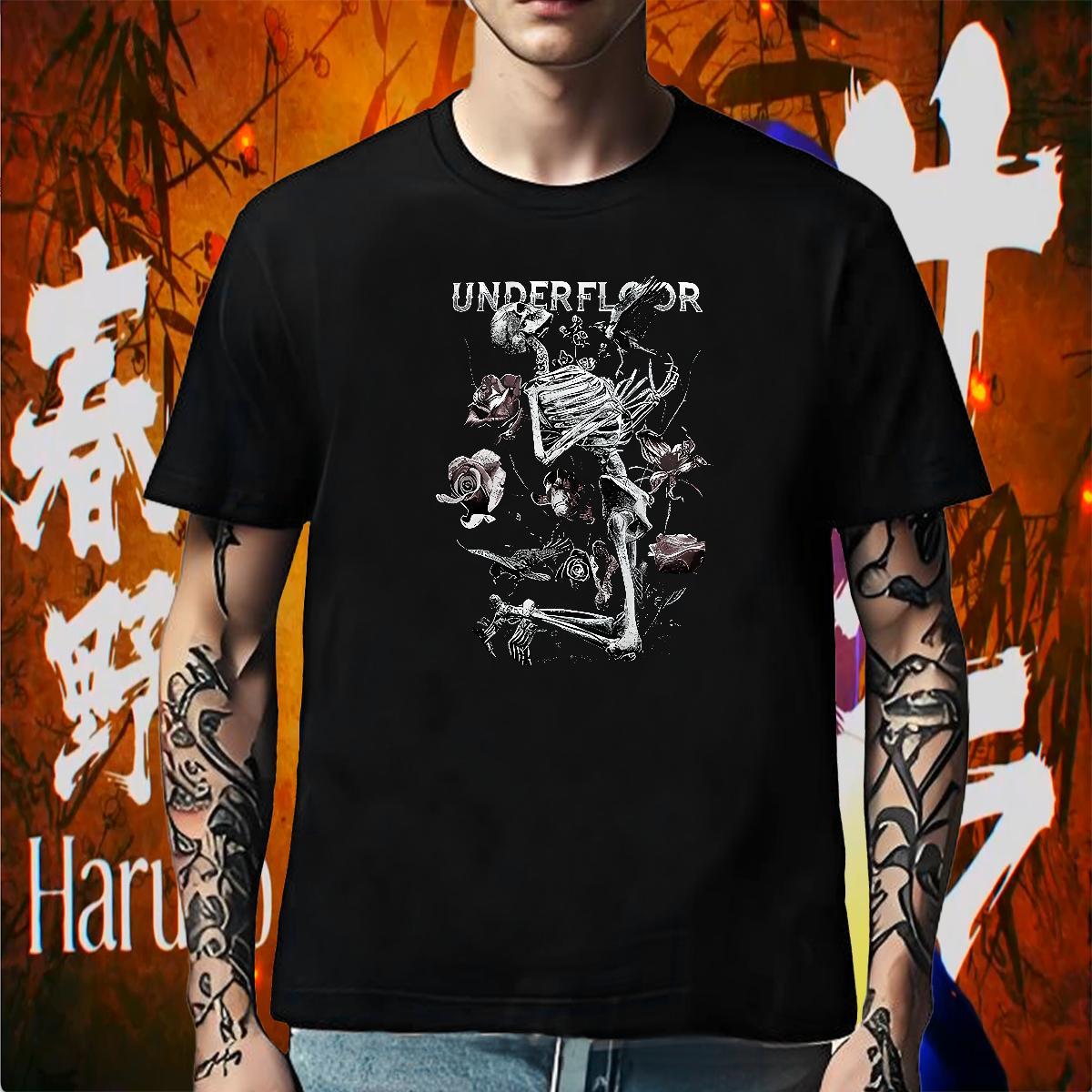 Brand T-Shirts for Men 230g 100% Cotton skull High Street Hip Hop Plus Size Cartoon Short Sleeve Soft Mens Tshirts Free Shipping Tees