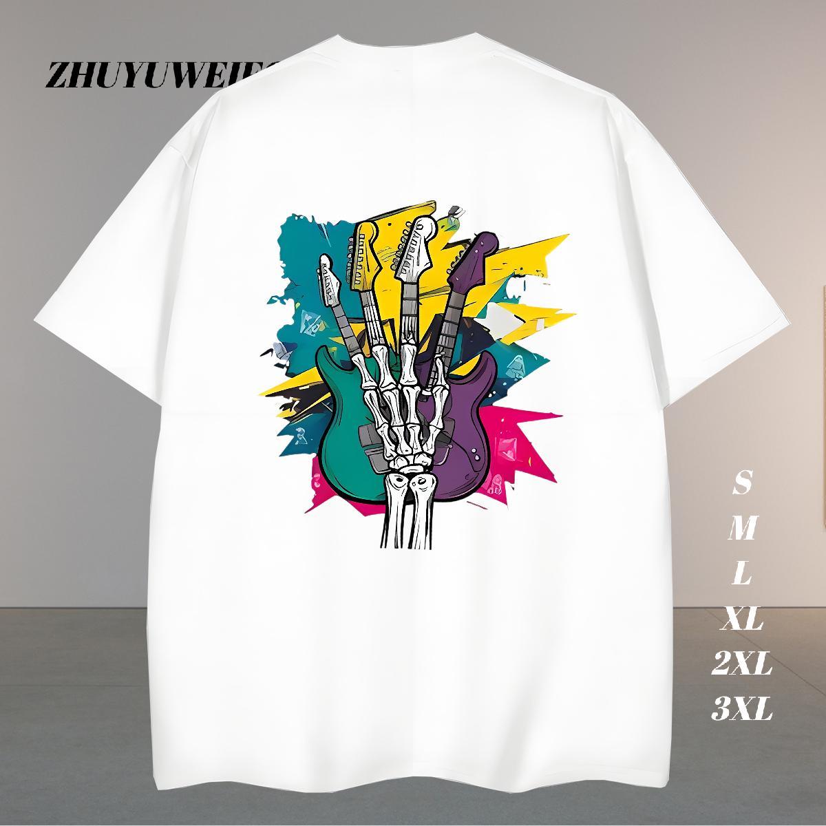 Popular Man T Shirts 100% Cotton 230g hand Sports Casual Anime Crew Neck Breathable Men Clothes T-Shirt New Arrival Top Tees