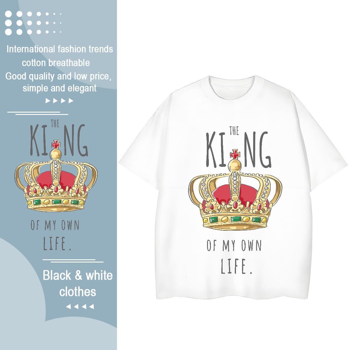 Comfortable Womens Tshirts 230g 100% Cotton letter Daily Outfit T Shirts Women Round Neck Short Sleeve Customized Tees Shirts