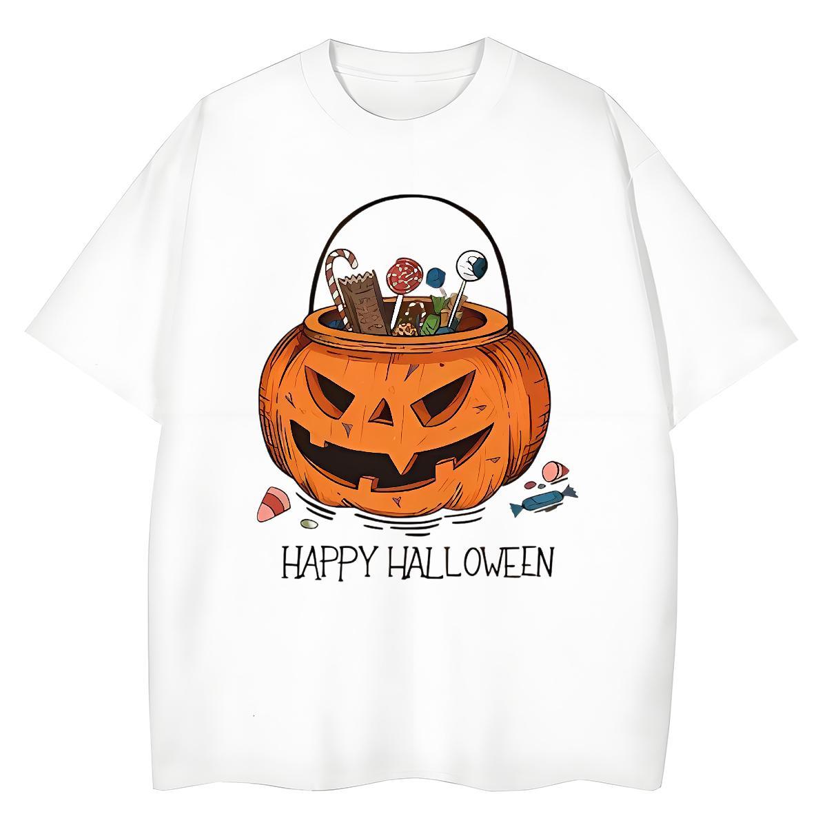 New Designer Men Tops Tees halloween Summer Casual 230g Pure Cotton Top Tees O-Neck Short Sleeve Comfortable T-Shirts DIY Logo Oversized
