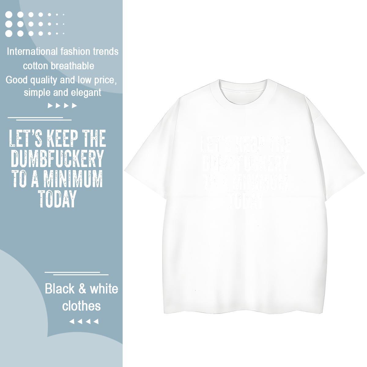 Free Shipping Womens Tshirts 100% Cotton 230g letter Casual Daily Wear Woman T Shirts Round Neck Short Sleeve Anime Oversized Tees Shirts
