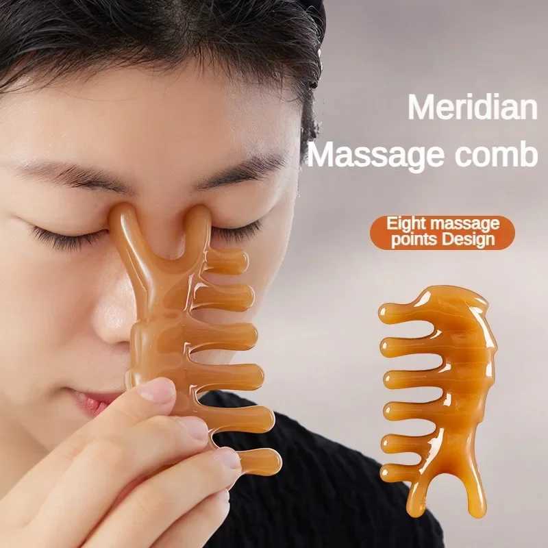 Resin Face Lifting Guasha Scraping Massage Facial Tools Massage Plate Reduce Puffiness Nose Lifting Nose Massager CL240824