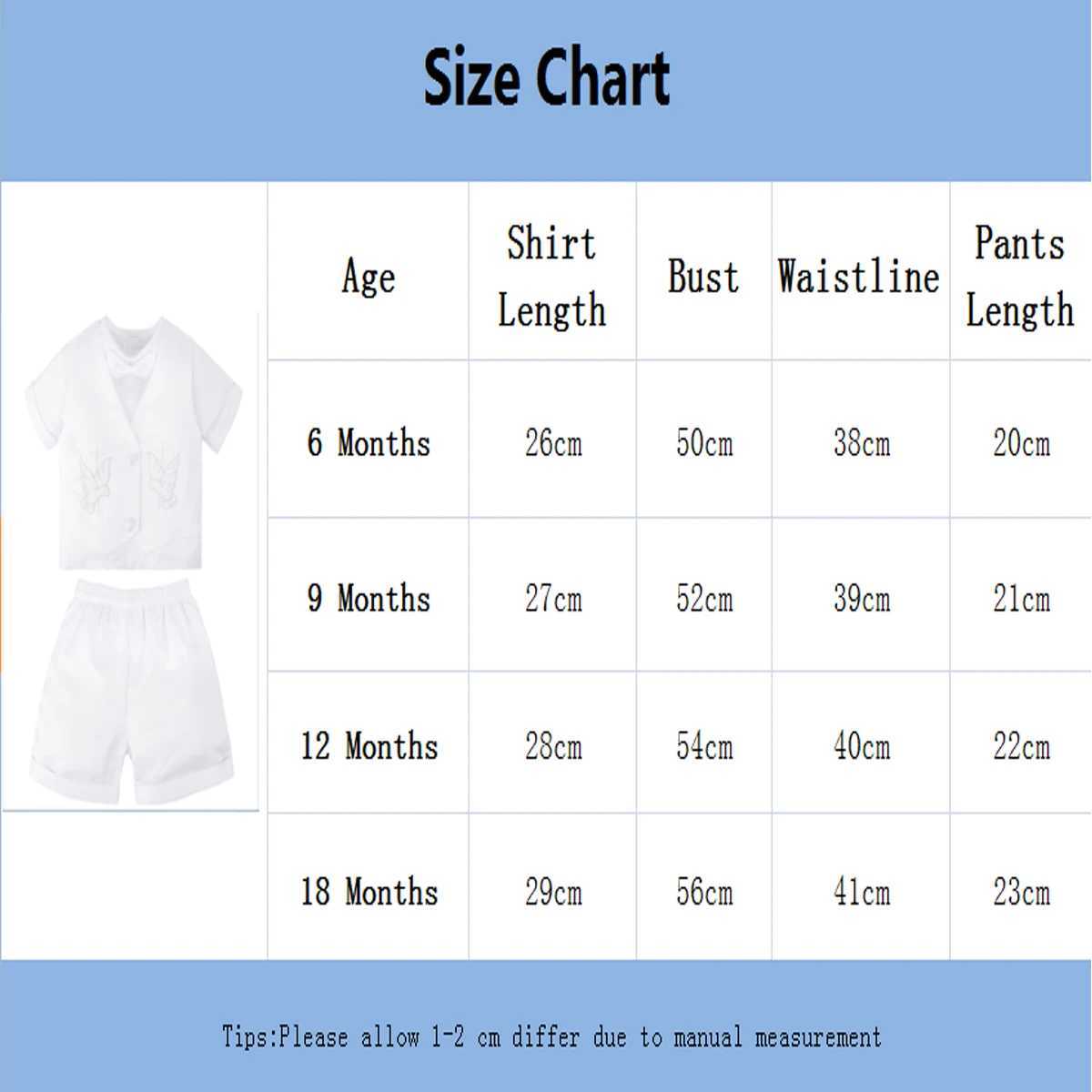 Baby Boy Baptist Set Baby White Cartoon Pigeon Newborn Short Sleeve Bow Tie Top+Shorts+Tank Top+Hat Christmas Costume W240823