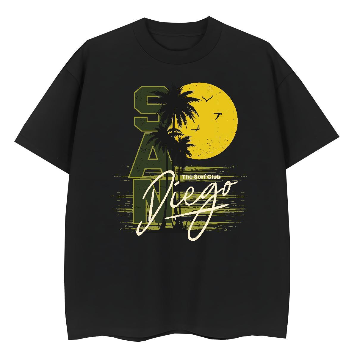 Brand Mens Tshirts tree High Street Hip Hop 100% Cotton 230g Tees Shirts Breathable Short Sleeve Popular T Shirts Men Custom Printed