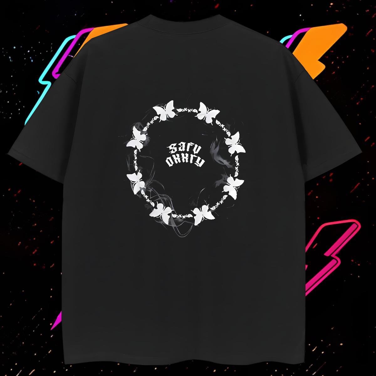 Unisex T Shirts Men 100% Cotton 230g Religion Casual Beach Cartoon Printing L-4XL Breathable Soft Men Tees 2024 New Wear