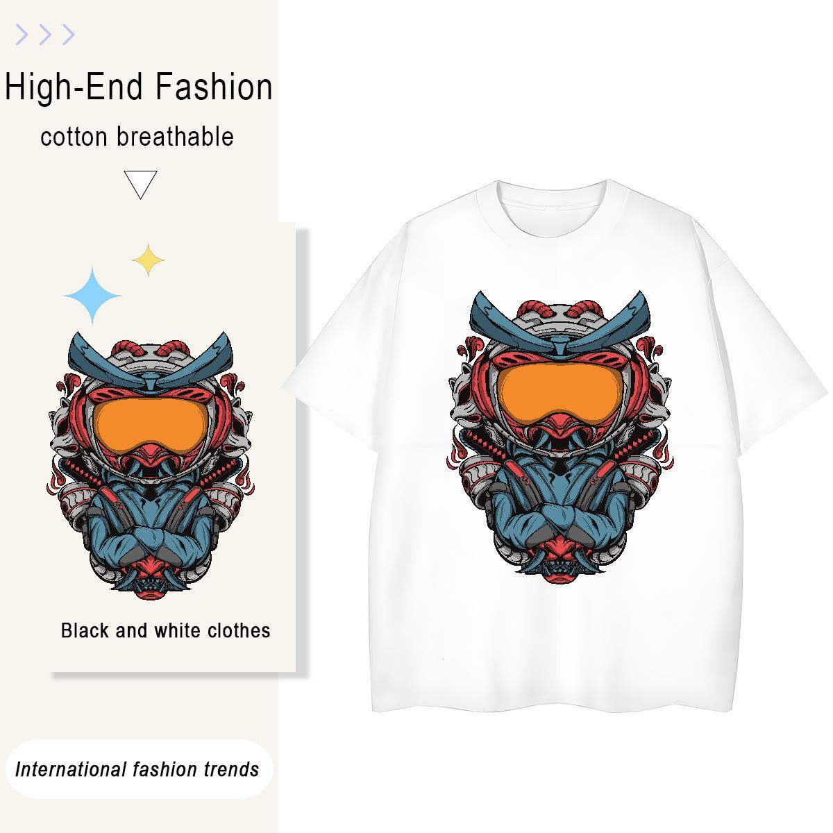 Lady Couples T Shirts 230g 100% Cotton universe Daily Wear Womens T Shirts Round Neck Short Sleeve DIY Logo Top Shirts