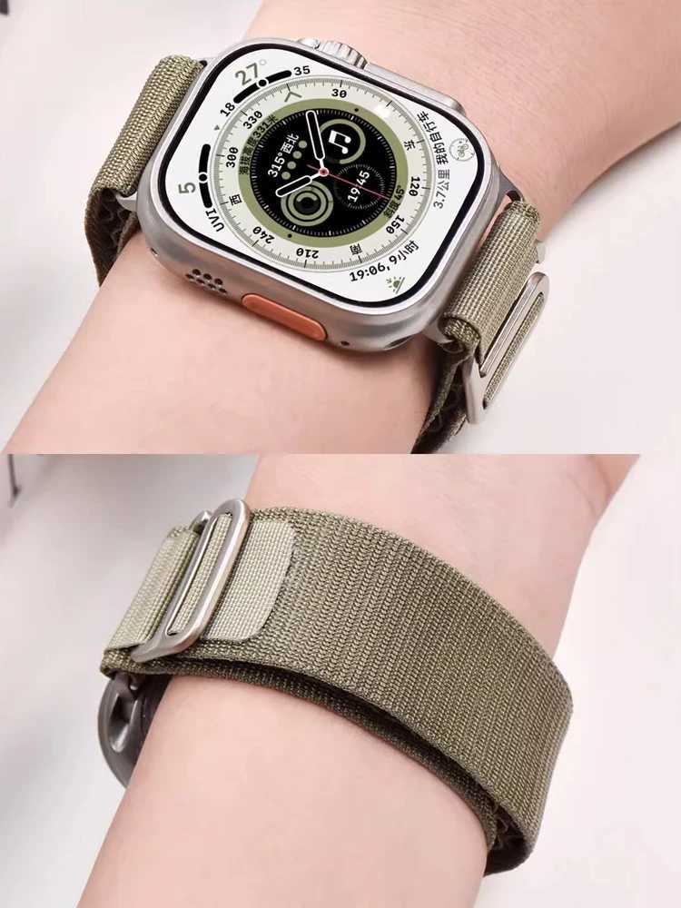 Alpine Loop for Apple Watch Ultra 2 Band 49mm 44mm 45mm 40mm 41mm 42mm 38mm correa iwatch Bracelet Series 9 8 7 SE 6 5 4 3 Strap W240824
