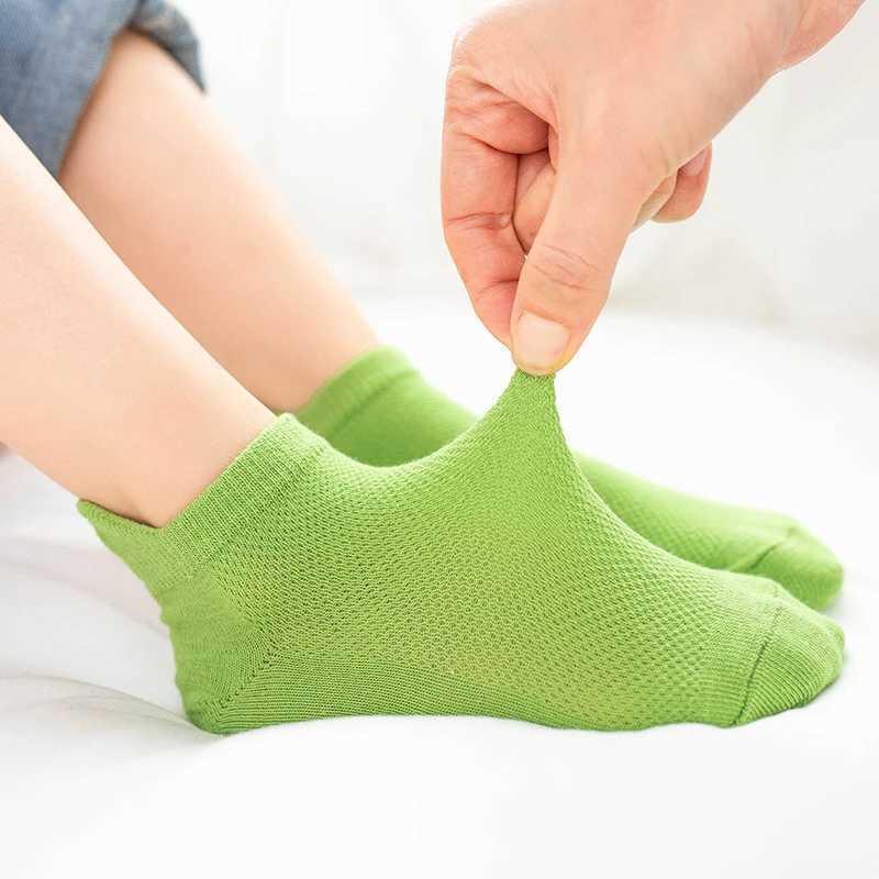 Kawaii Embroidered Expression Children Socks Cotton Fruit Happy Funny Socks Kids Christmas Gifts Ankle 5Pairs/lot Size 1-9Y CL240824