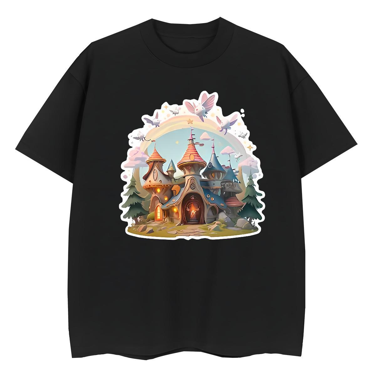 5A Women Tshirts 100% Cotton 230g Painting Street Casual T-Shirts for Women Short sleeve Soft DIY Printed Polos