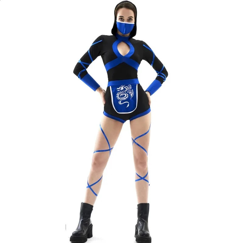 European and American Halloween Womens Costume Role Playing Japanese Ninja Game Uniform w240824
