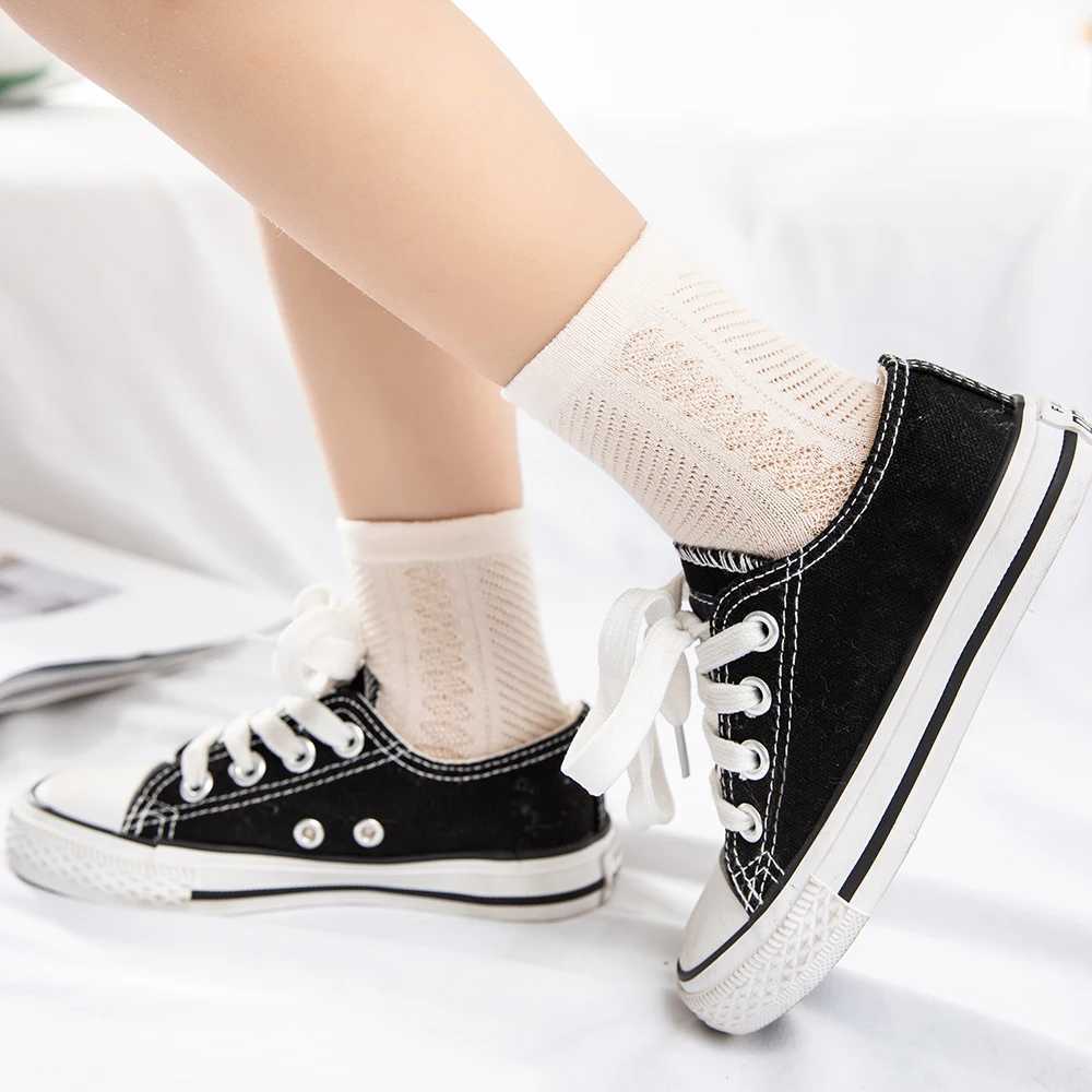 5Pairs/lot 0-12 Kids Socks Summer Cotton Jacquard Baby Socks Girls Mesh Cute Boy Toddler Socks Children Clothe Accessories CL240824