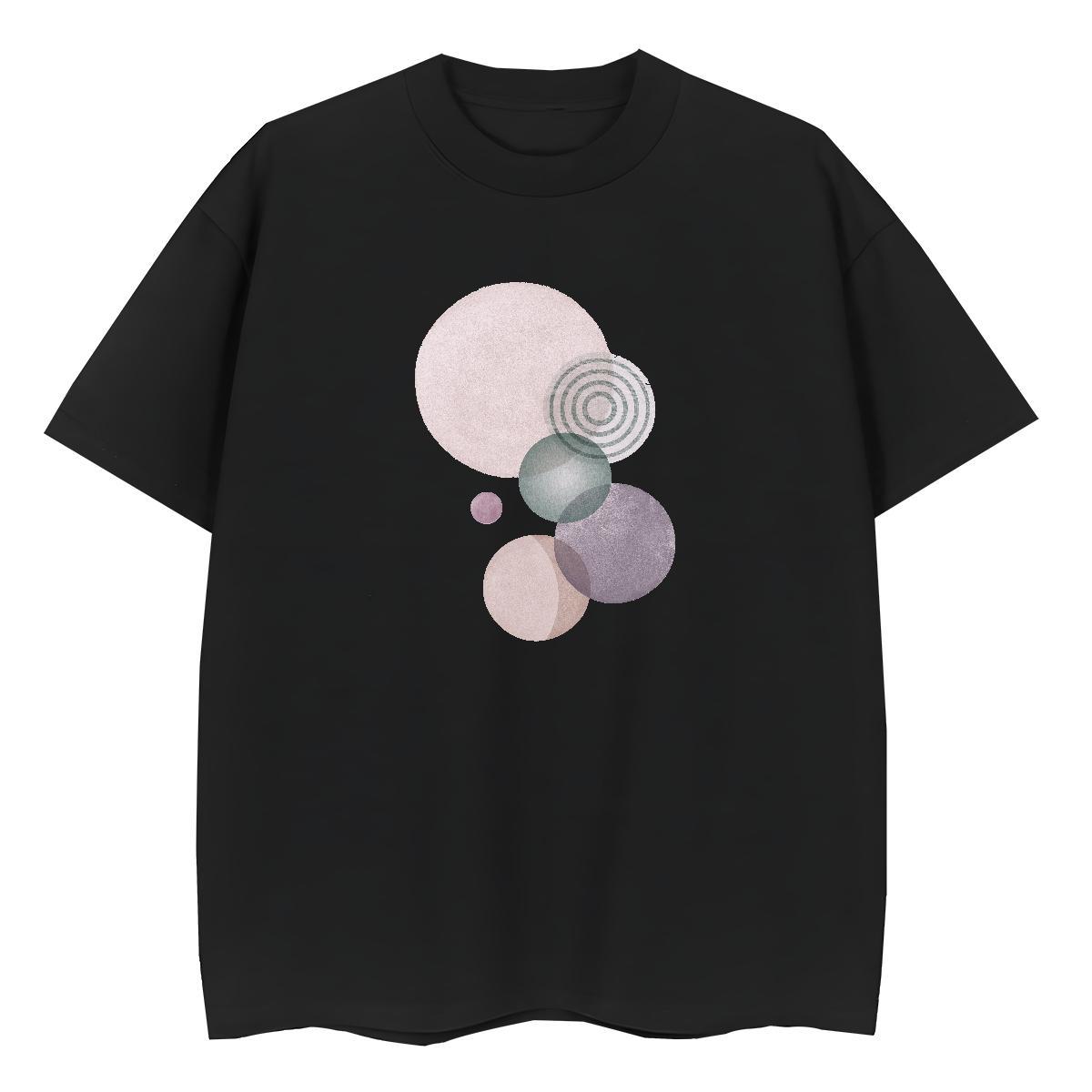 Lady Tshirt for Man Woman 100% Cotton 230g painting Outdoor Woman T Shirts Short Sleeve O-Neck Customized Print Wear